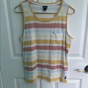 Patagonia Yellow Blue and Pink Relaxed Tank Top Size M roomie though